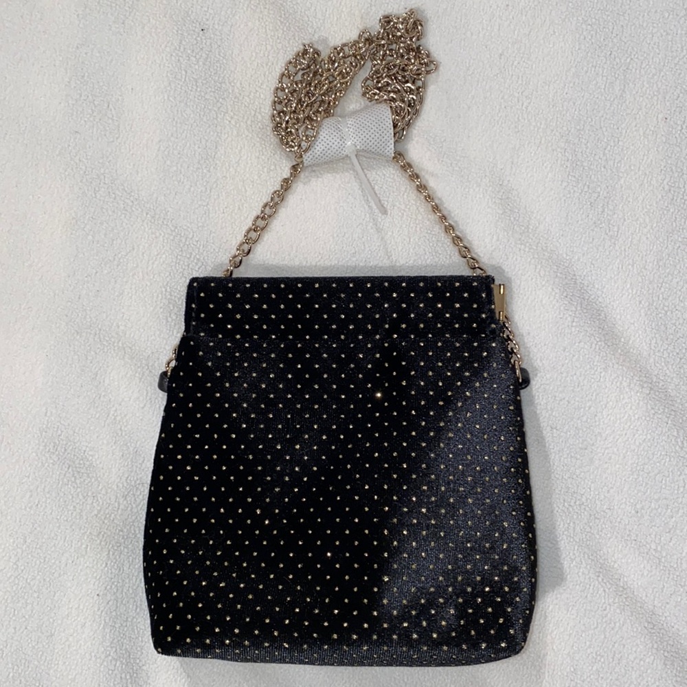 Brand New! Black and gold crossbody bag